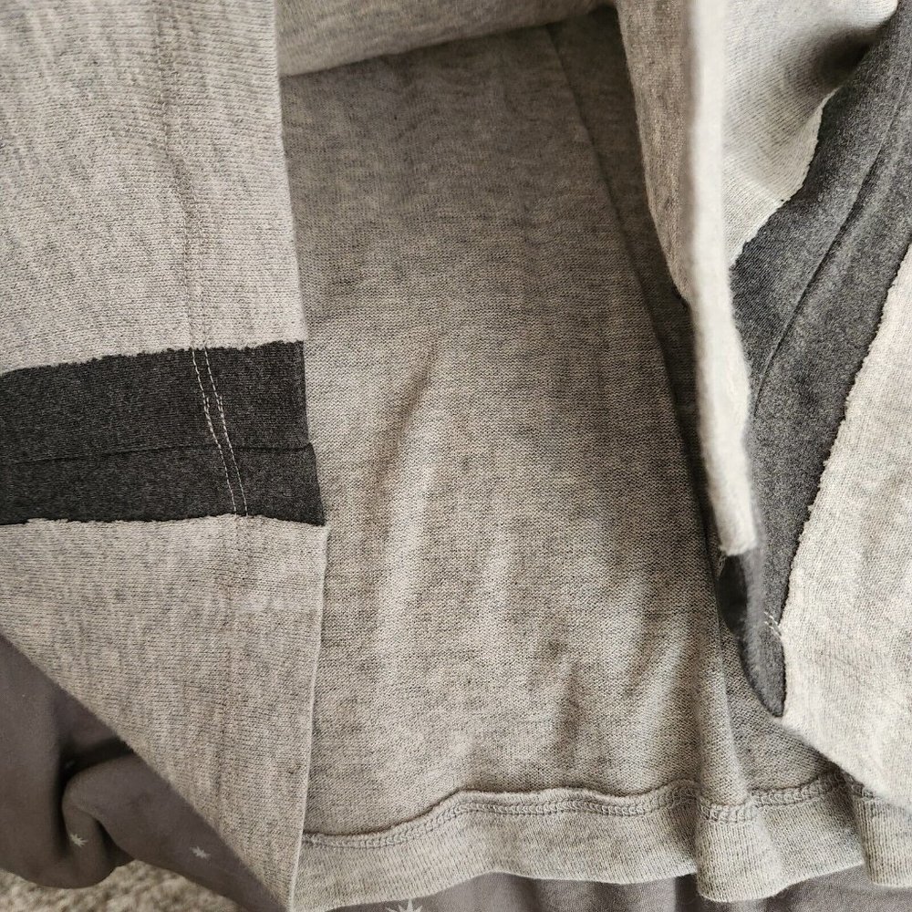 Sundance Contrast Gray Side tie Waist Cotton Wool Dress size S Minimalist - Picture 10 of 13